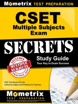 cover image of CSET Multiple Subjects Exam Secrets Study Guide